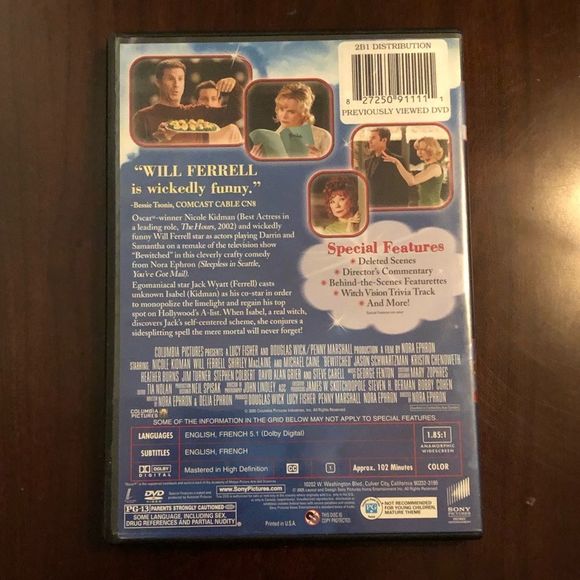 3 for‎ $30 Bewitched DVD with Nicole Kidman and Will Ferrell Special Edit… - Picture 4 of 4